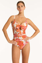 Load image into Gallery viewer, Daisyfield Tie Front DD/E One Piece