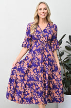 Load image into Gallery viewer, Navy Bohemian Dress