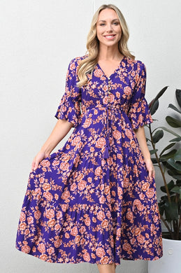 Navy Bohemian Dress