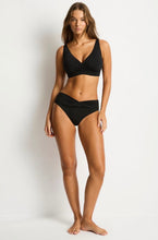 Load image into Gallery viewer, Cross Front Tie Back Bra - Black