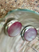Load image into Gallery viewer, Stud Earrings - 10mm Pink Mother Of Pearl
