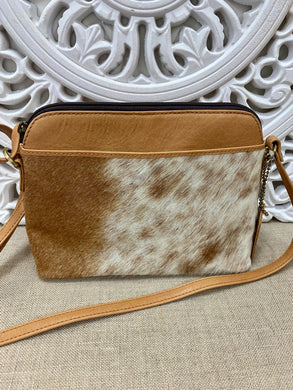 Ireland Open Pocket Cowhide Sling Bag – Tan