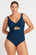 Load image into Gallery viewer, Navy Aria Cezanne D - E Cup Underwire One Piece
