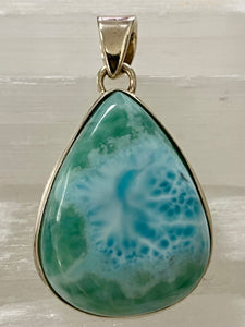 Larimar Sterling Silver Pendant