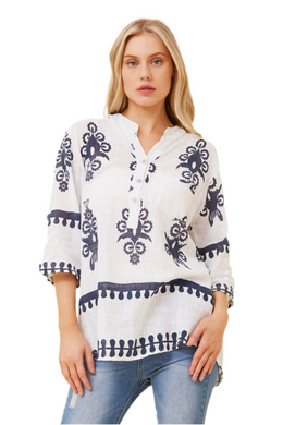 Ferrera Boho Print Top