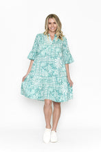 Load image into Gallery viewer, Maya Button V Neck Layer Dress - Floral Print