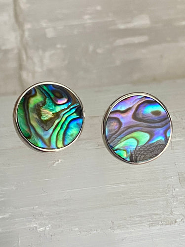 Stud Earrings - 12mm Paua Shell