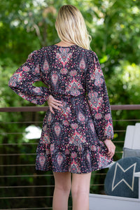 Long Sleeve Midi Dress - Allegra