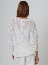 Load image into Gallery viewer, Embroidered Lace Cardigan