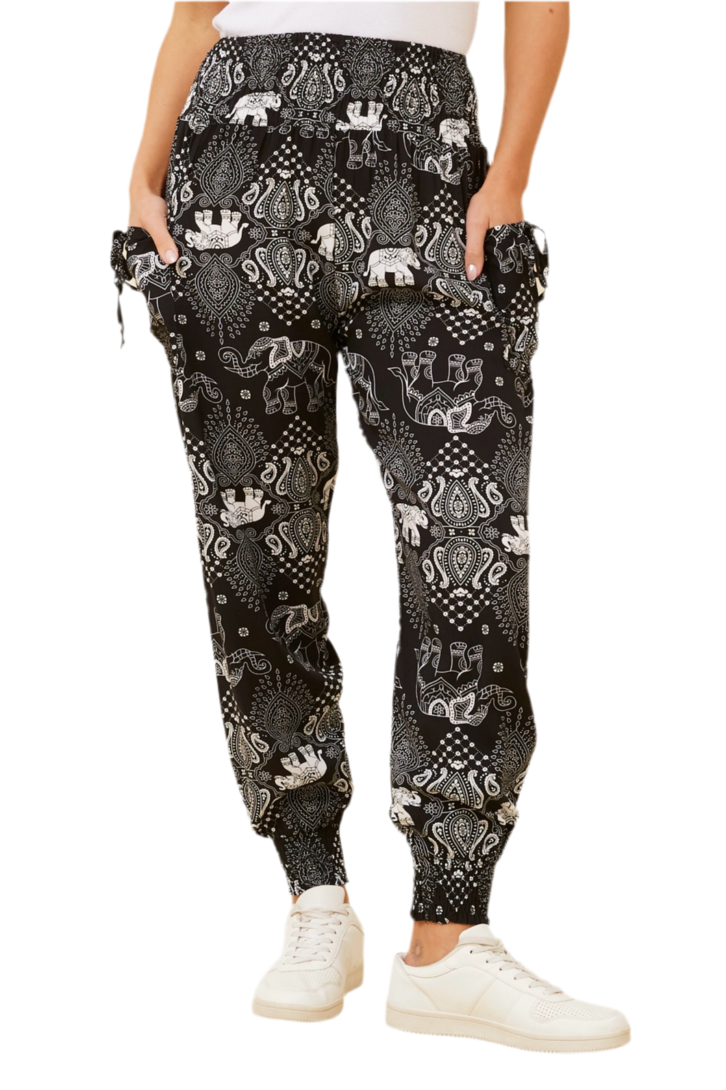 Elephant Print Harem Pants