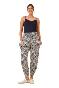 Abstract Print Harem Pants