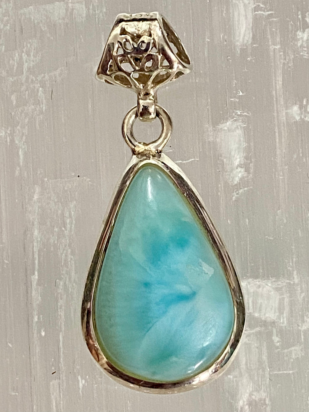 Larimar Sterling Silver Pendant