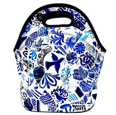 Neoprene Lunch Bag - Blue Mosaic