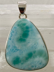 Larimar Sterling Silver Pendant