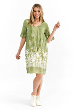 Load image into Gallery viewer, Hannah Boho Tunic - Trop Border Olive