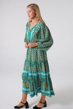 Load image into Gallery viewer, Greta Green Midi Dress