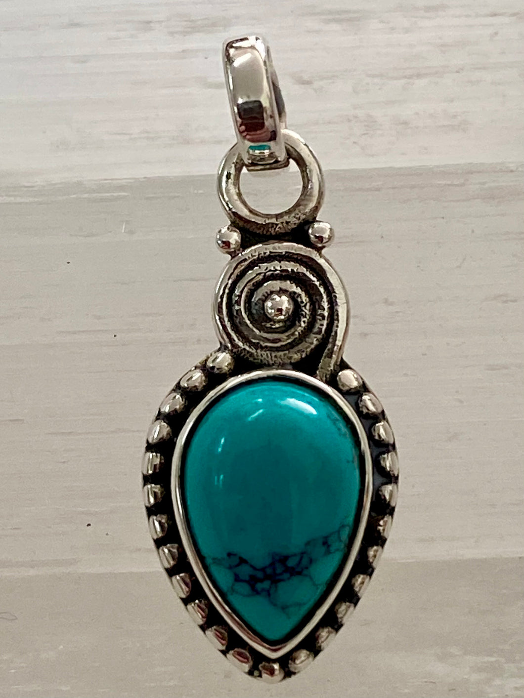 Turquoise Sterling Silver Pendant