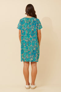 Jade Printed Shift Dress