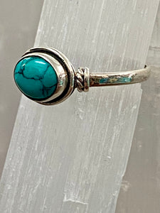 Turquoise Oval Sterling Silver Ring