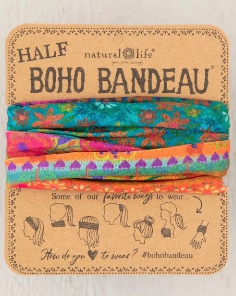 Boho Bandeau Half - Bright Border