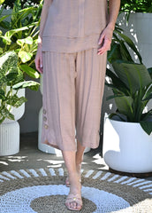 Breeze Cropped Pants - Mocha