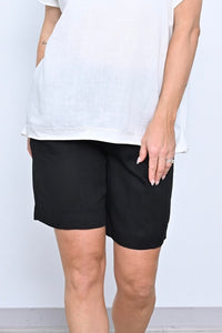 Linen Shorts - Black