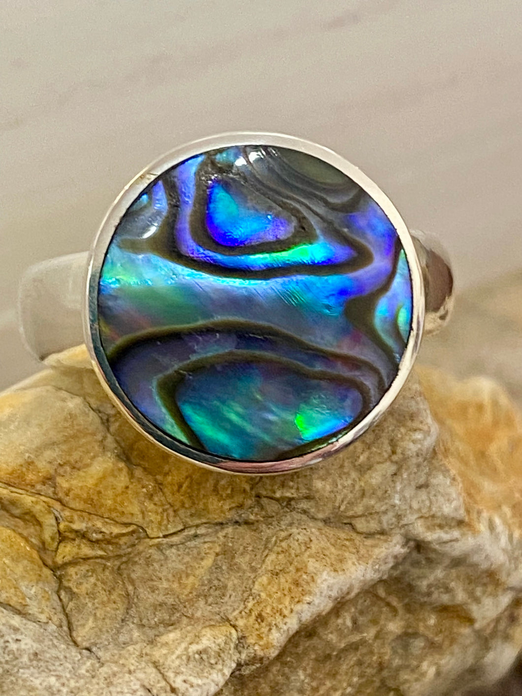 Sterling Silver Ring - Paua Shell