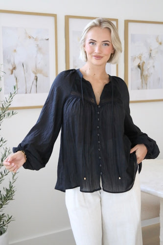 Lily Grace Top - Black