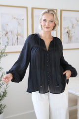 Lily Grace Top - Black