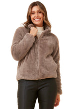 Load image into Gallery viewer, Faux Fur Jacket (Plus)- Mocha