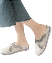Load image into Gallery viewer, Lola Woven Slides - White