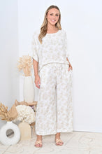 Load image into Gallery viewer, Basic Round Neck Top - Beige Print