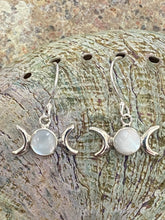 Load image into Gallery viewer, Triple Goddess Drop Earrings - Mother Of Pearl
