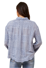 Load image into Gallery viewer, Dara Embroidered Shirt - Blue