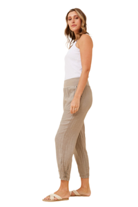 Finn Linen Pants - Taupe