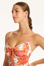 Load image into Gallery viewer, Daisyfield Tie Front DD/E One Piece