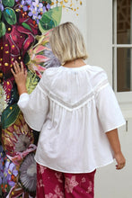 Load image into Gallery viewer, Lily Grace Short Sleeve Top - White