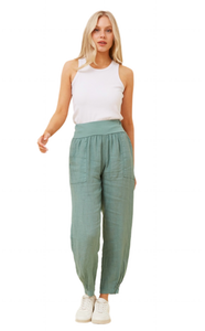 Finn Linen Pants - Ocean