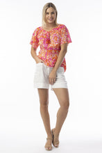 Load image into Gallery viewer, Short Sleeve Top - Montevideo Pink