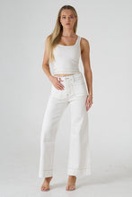 Load image into Gallery viewer, Wide Leg Denim Jeans - Off White