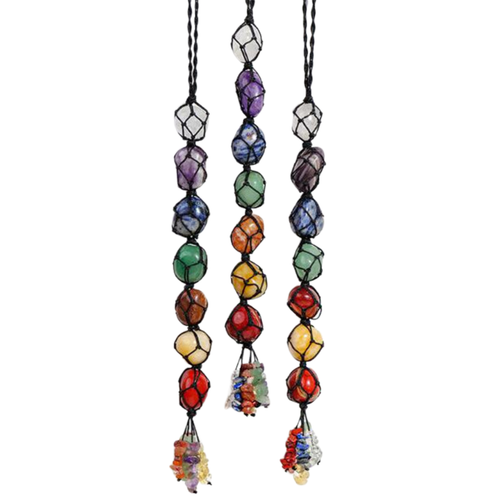 Crystal Tumbled Stone Chakra Hanger
