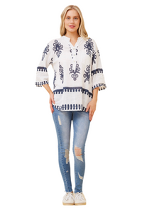 Ferrera Boho Print Top