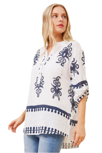 Ferrera Boho Print Top