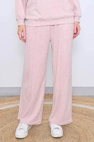 Embroidered Heart Pant - Pink