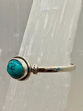 Load image into Gallery viewer, Turquoise Oval Sterling Silver Ring