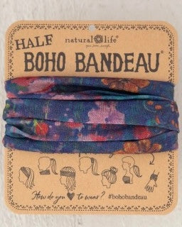 Boho Bandeau Half - Watercolour Ind Floral