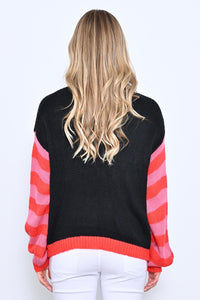 Floral Jumper - Black