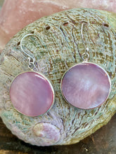 Load image into Gallery viewer, Two Sided 20mm Drop Earrings - Paua/Pink Mother of Pearl