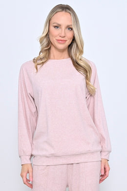 Embroidered Heart Jumper - Pink