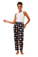 Load image into Gallery viewer, Plush Pyjama Pants - Navy Bear